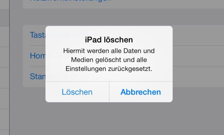iOS 7 Wiederherstellung