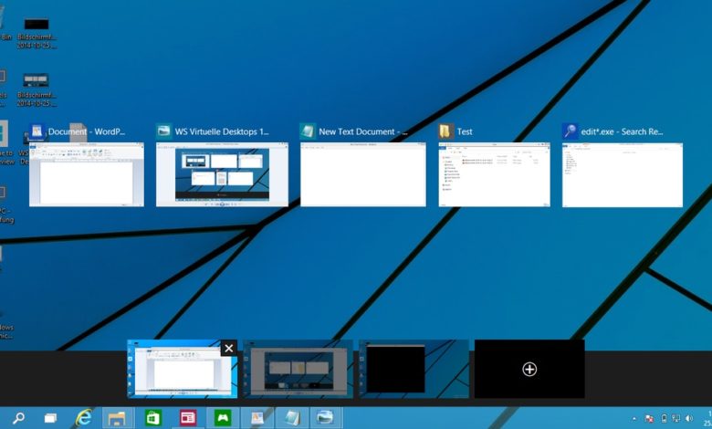 virtuelle desktops task view windows 10