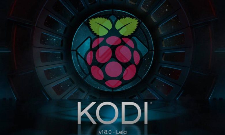 Kodi 18 läuft auf dem Raspberry Pi.