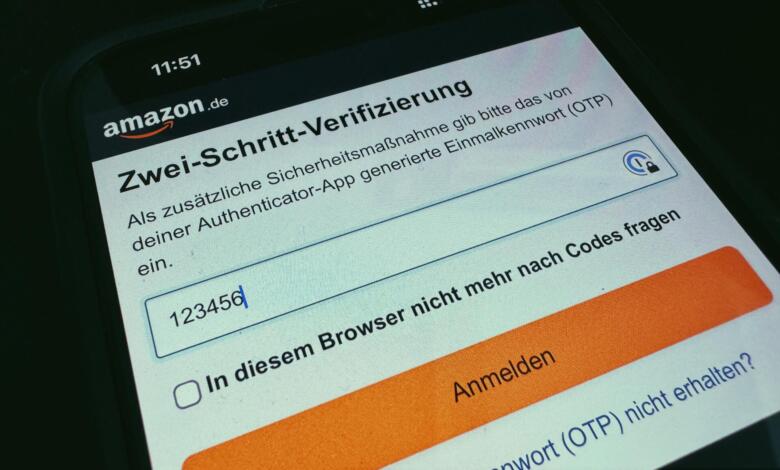 Anleitung: Zwei-Faktor-Authentifizierung bei Amazon einrichten.