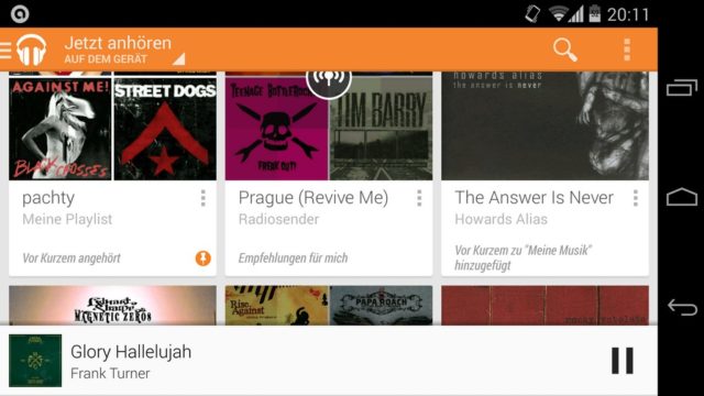 Google Play Music Android App