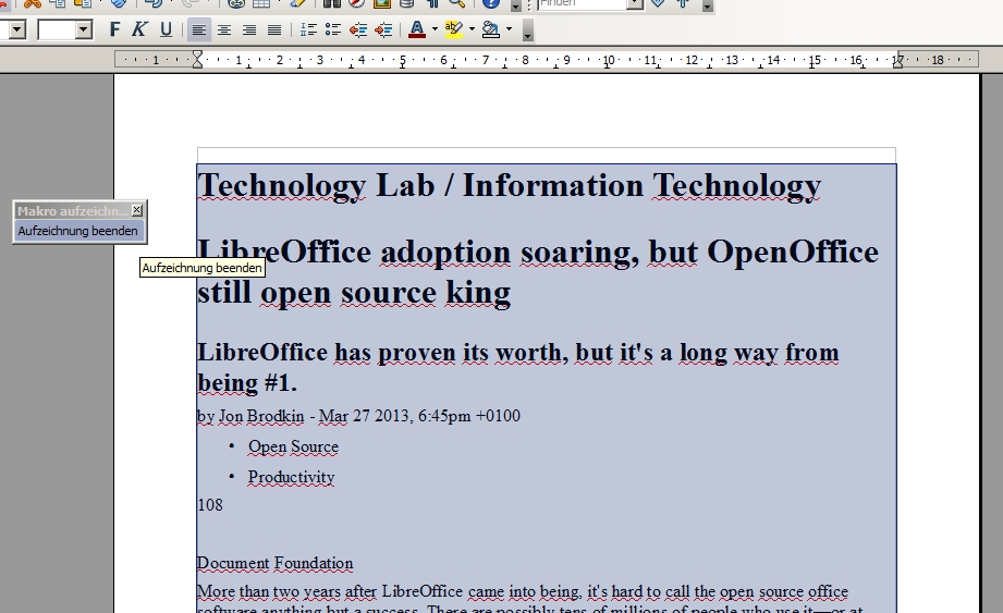 OpenOffice-Makros