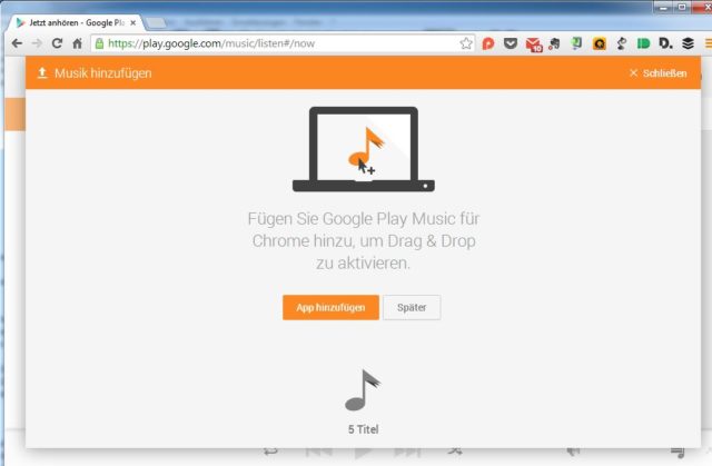 Google Play Music Chrome
