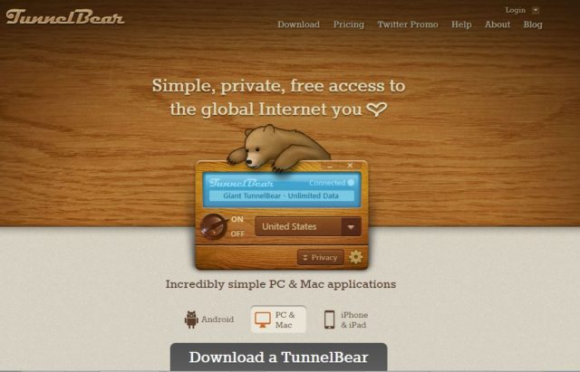 Viele VPN-Anbieter wie TunnelBear bieten ein kostenloses Surfkontingent, über das Ihr gesperrte YouTube-Videos ansehen könnt