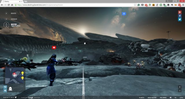 Destiny Planet View lässt Euch die Planeten von Destiny direkt im Browser erforschen