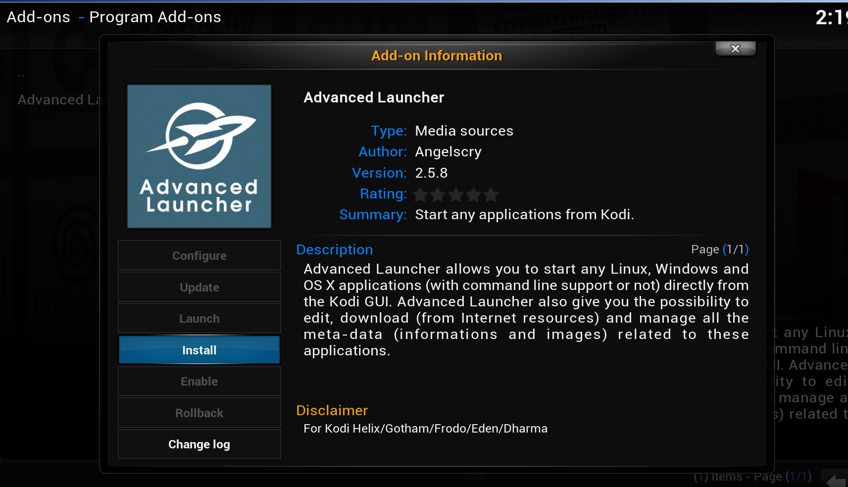 advanced launcher