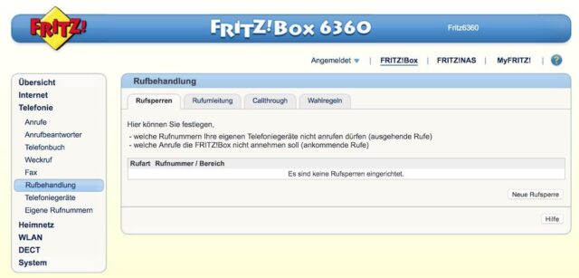 Fritzbox Nummer Sperren Was Hört Der Anrufer Anleitung: Marcophono und Co. direkt auf der FritzBox sperren - Tutonaut.de