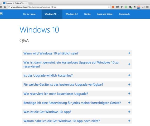 Windows 10 FAQ
