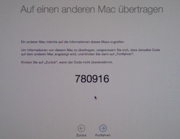 Mac Code eingeben