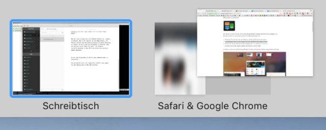 Platziert Ihr ein zweite Fenster auf einem Vollbild-Programm, aktiviert OS X die neue Zweifenster-Ansicht