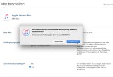 Apple Music kündigen iTunes