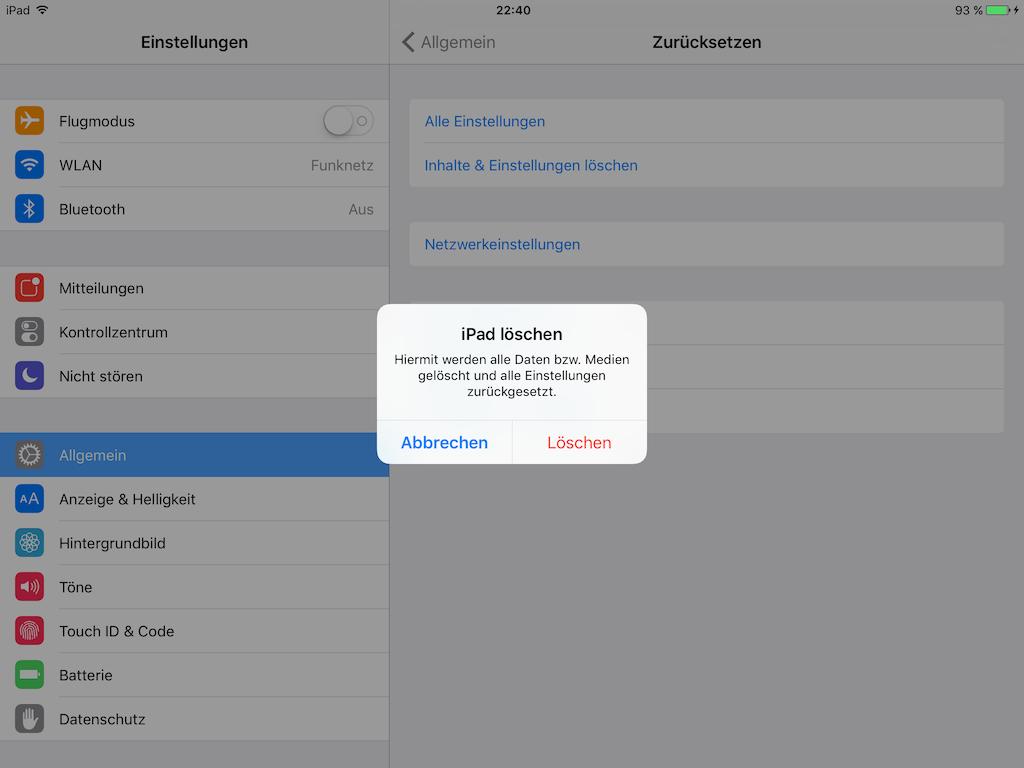 Anleitung: iPhone und iPad für den Verkauf zurücksetzen  Tutonaut.de