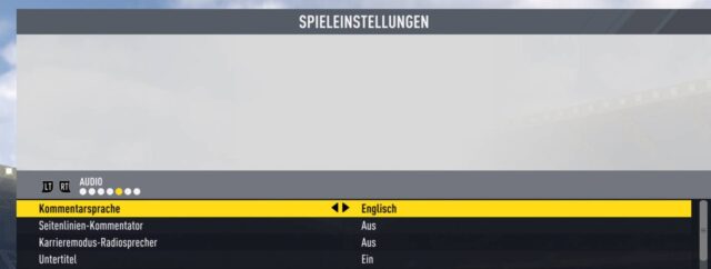 Einmal installiert könnt Ihr FIFA 17 auch mit englischen Kommentatoren zocken