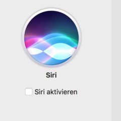 Siri auf dem Mac deaktivieren