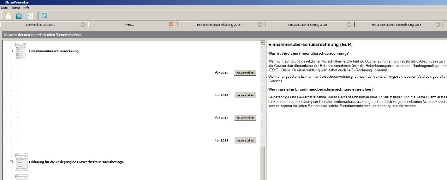 Anleitung: Steuererklärung mit Elster erstellen - Schritt-für-Schritt ...