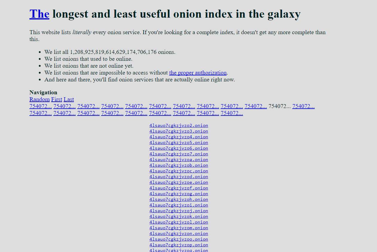 Deep Web Addresses Onion