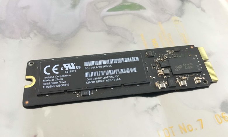 Der Übeltäter: Die Blade-SSD des Macbook Air 2013