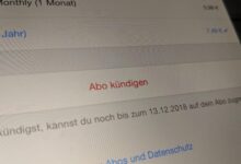 Abo kündigen iPhone
