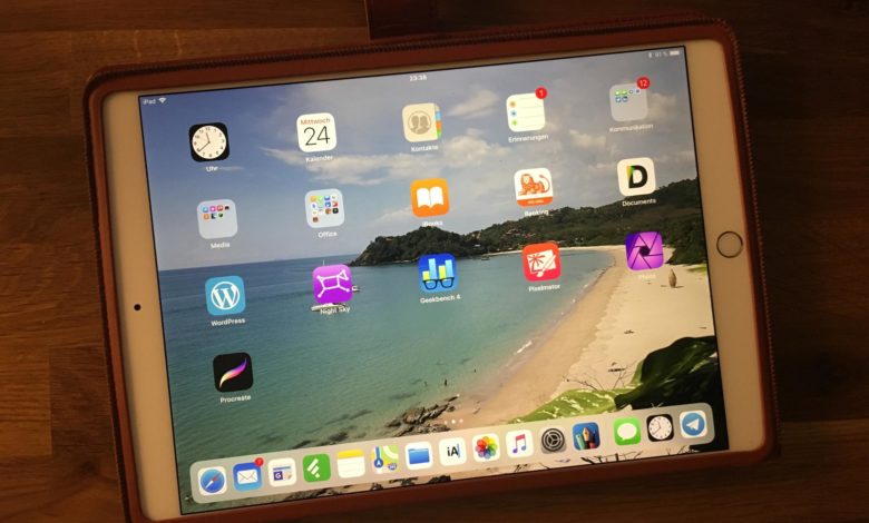 Das iPad Pro 10,5" ist leicht und handlich – ein klarer Vorteil!