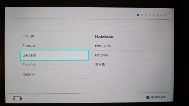 Nintendo Switch Regionaleinstellungen
