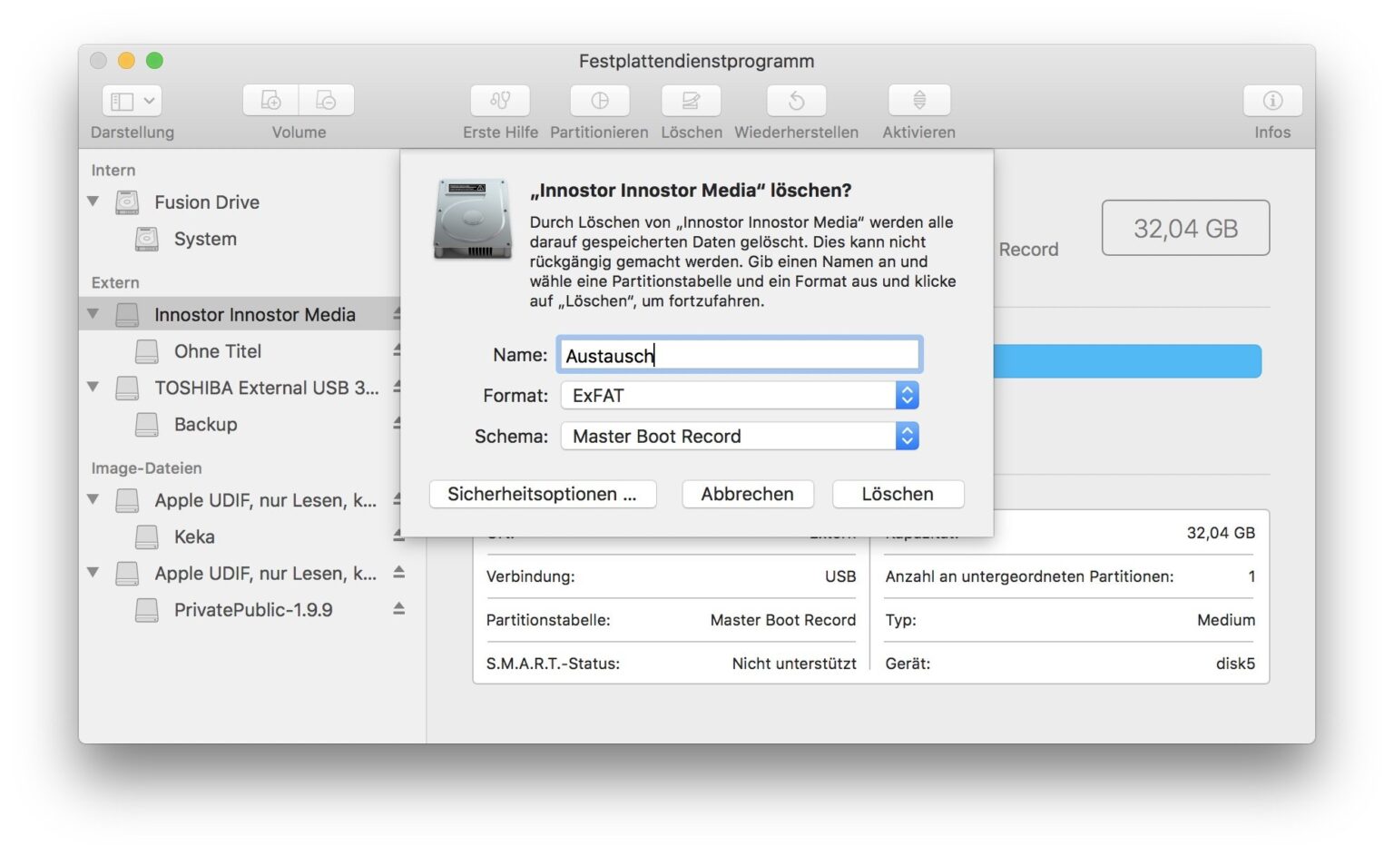 Anleitung USBStick verschlüsseln und an Windows und MacOS nutzen