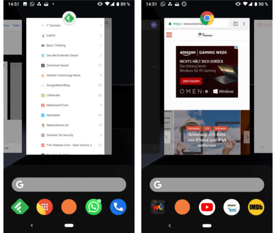Android 9 Multitasking