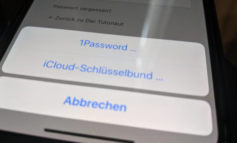 iOS 12 Passwortmanager