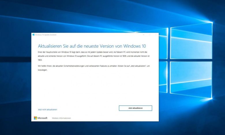 Windows 10 Upgrade Mai 2019 manuell installieren