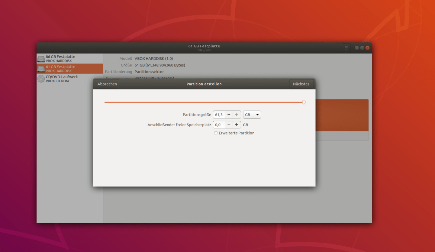 ubuntu festplatte