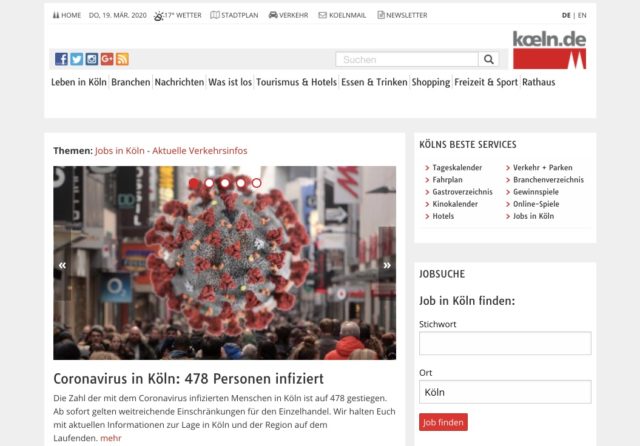 Köln Homepage