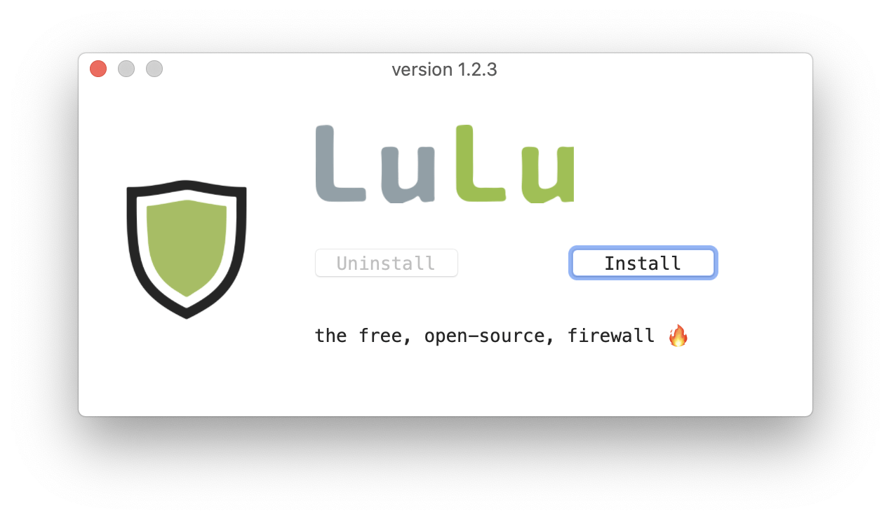 Der LuLu-Installer richtet die Firewall ein.