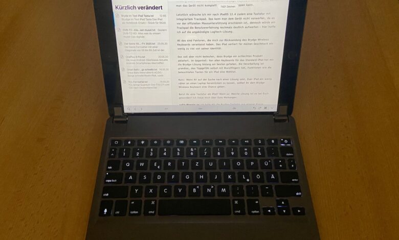 Brydge Wirless Keyboard iPad 10.2 im Test