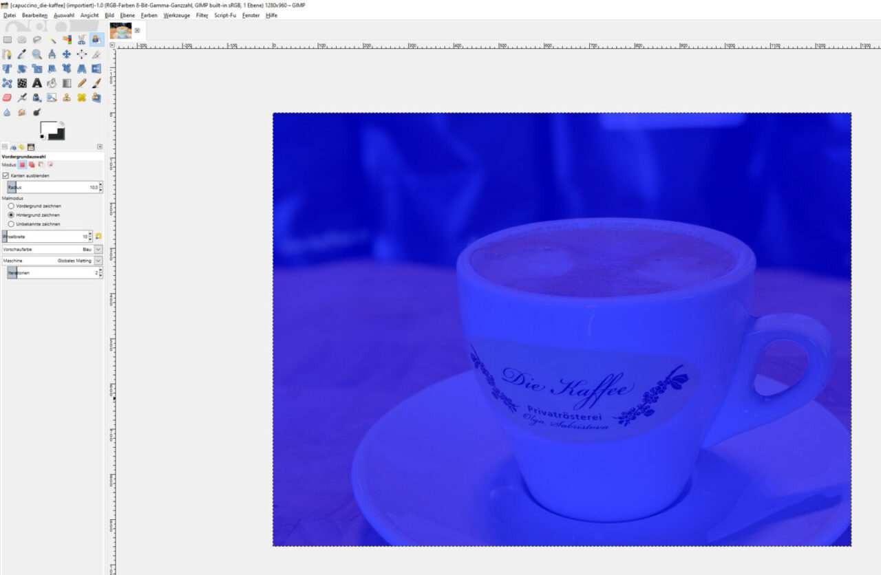 Gimp Objekte automatisch freistellen Tutonaut.de