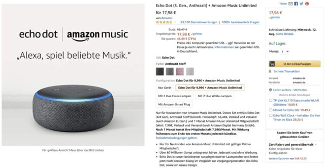 Echo Dot Amazon Music