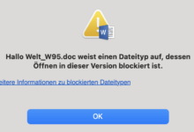 Word mag keine alten Doc-Dateien.