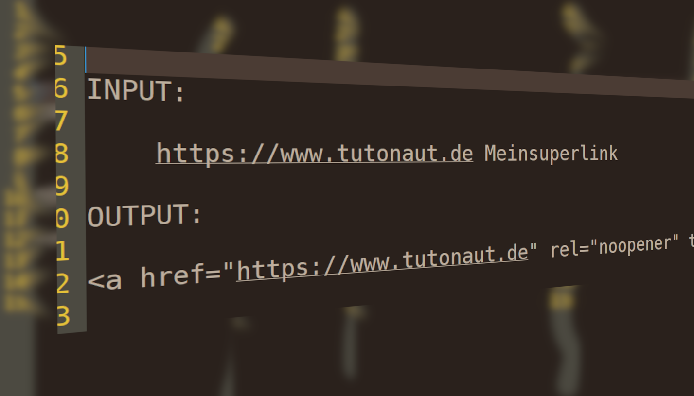 Notepad++ HTMLHyperlinks aus Auswahl erstellen jetzt einfach Der