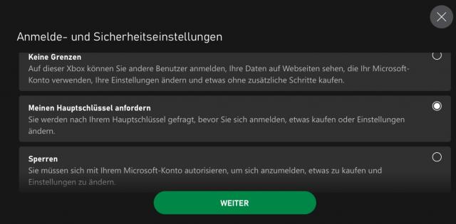 Xbox Series X-S Sicherheit