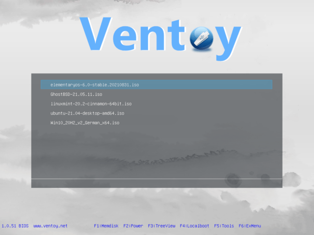 Ventoy: Ein Stick, viele Betriebssysteme.