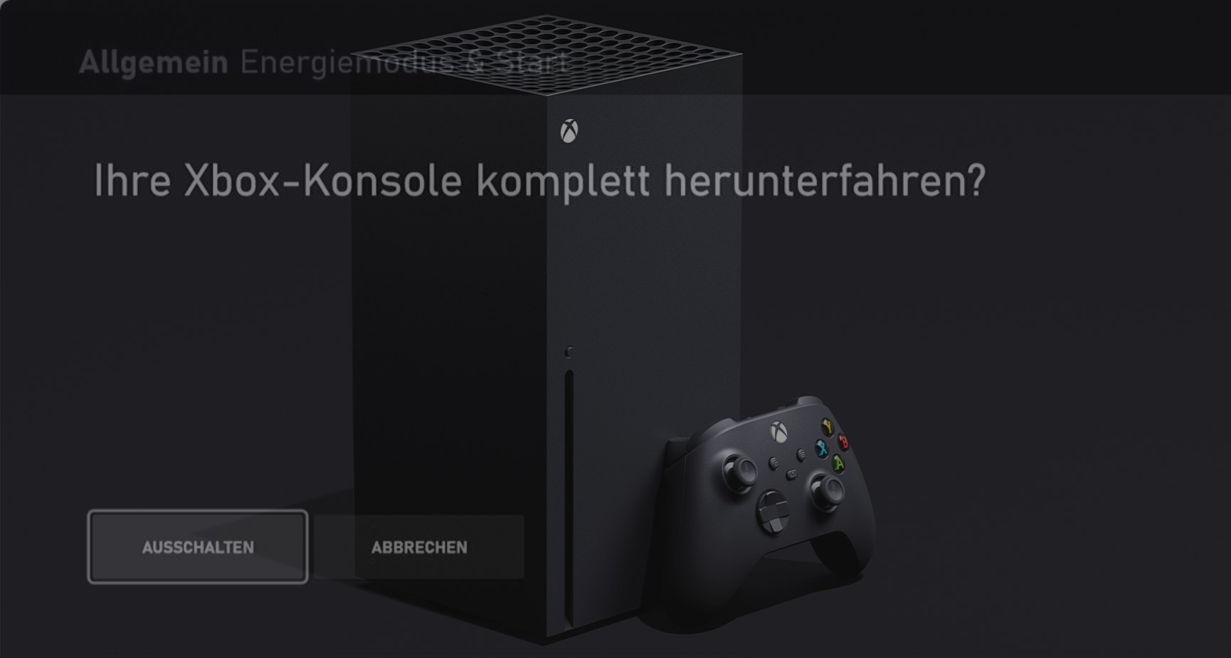 Xbox Series X/S vollständig ausschalten und Strom sparen Der Tutonaut