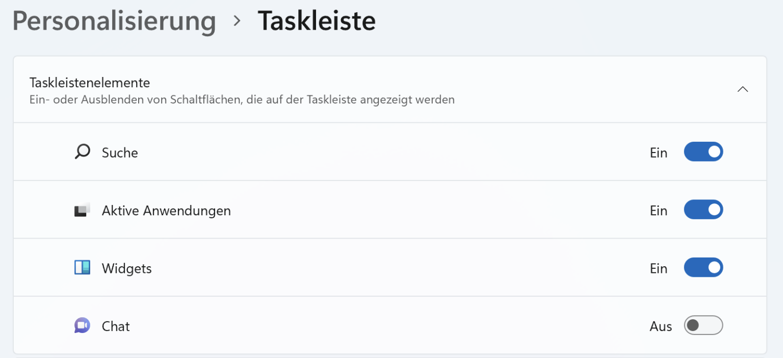 Windows 11: Startmenü und Taskleiste anpassen