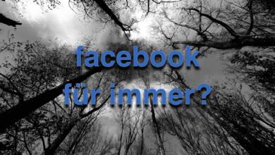 Facebook für immer? (Foto/Edit: Christian Rentrop)