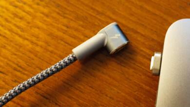 Einfach sicher: Ein magnetisches Ladekabel für Macbook und Co. (Foto: Christian Rentrop)