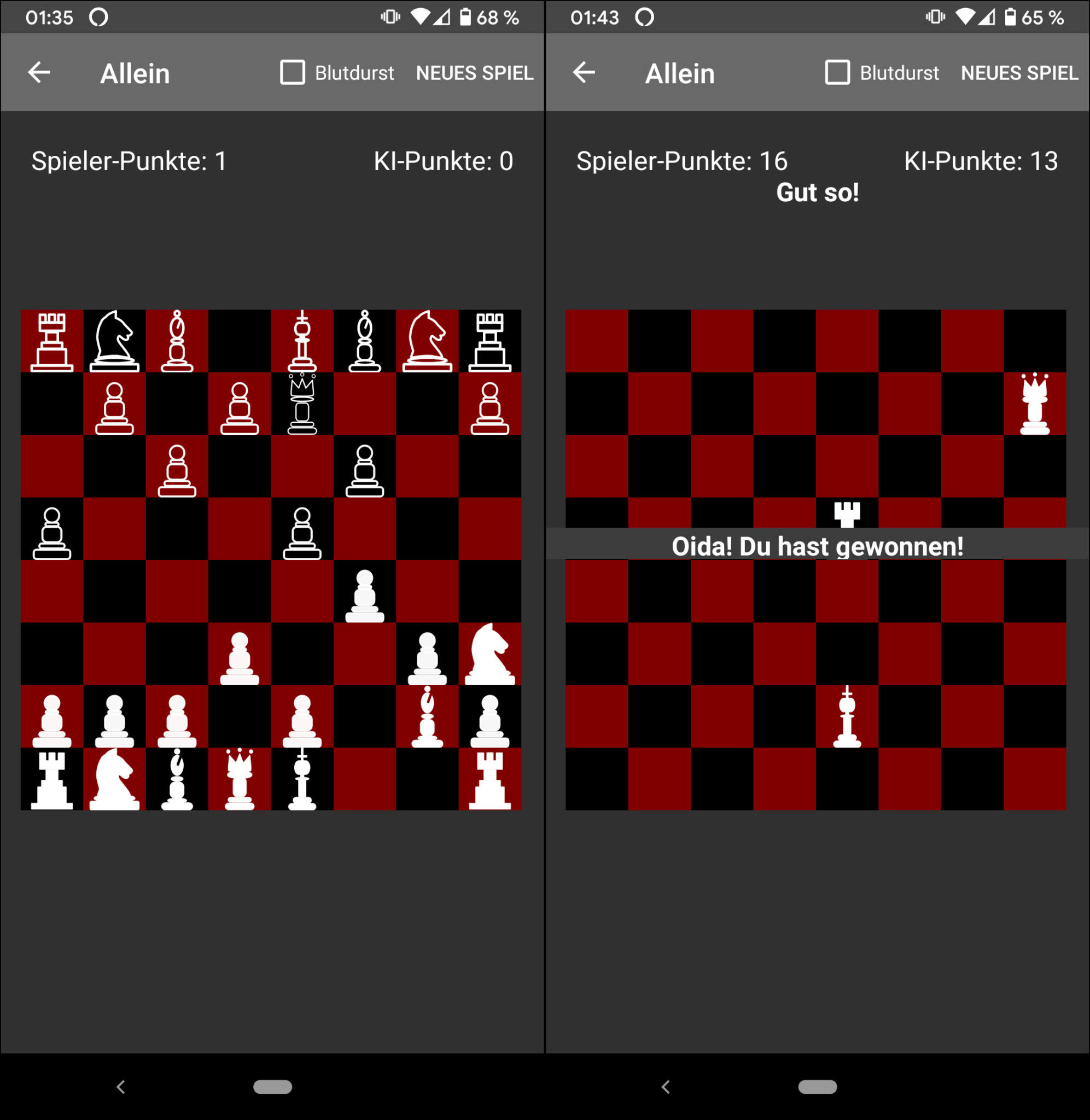 Bild einer Open-Chaos-Chess-Partie.