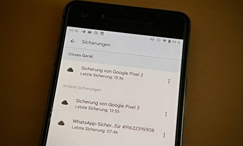 Android-Backups bei Google Drive