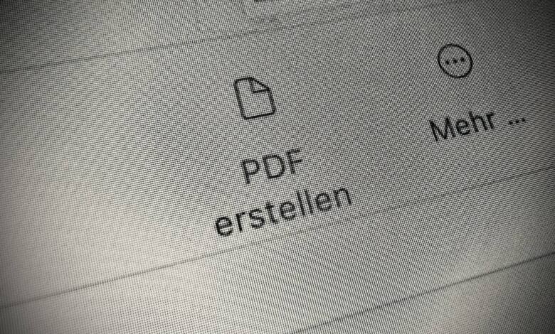 PDF erstellen macOS Finder