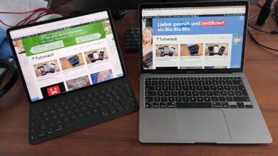 iPad Pro oder Macbook Air: Der Einsatzzweck entscheidet. (Foto: Christian Rentrop)