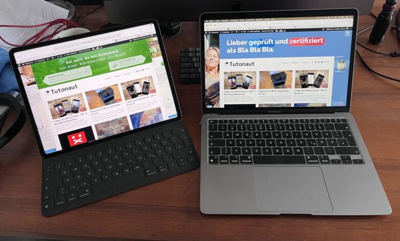 iPad Pro oder Macbook Air: Der Einsatzzweck entscheidet. (Foto: Christian Rentrop)