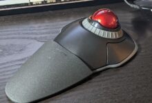 kensington orbit trackball mit auflage.