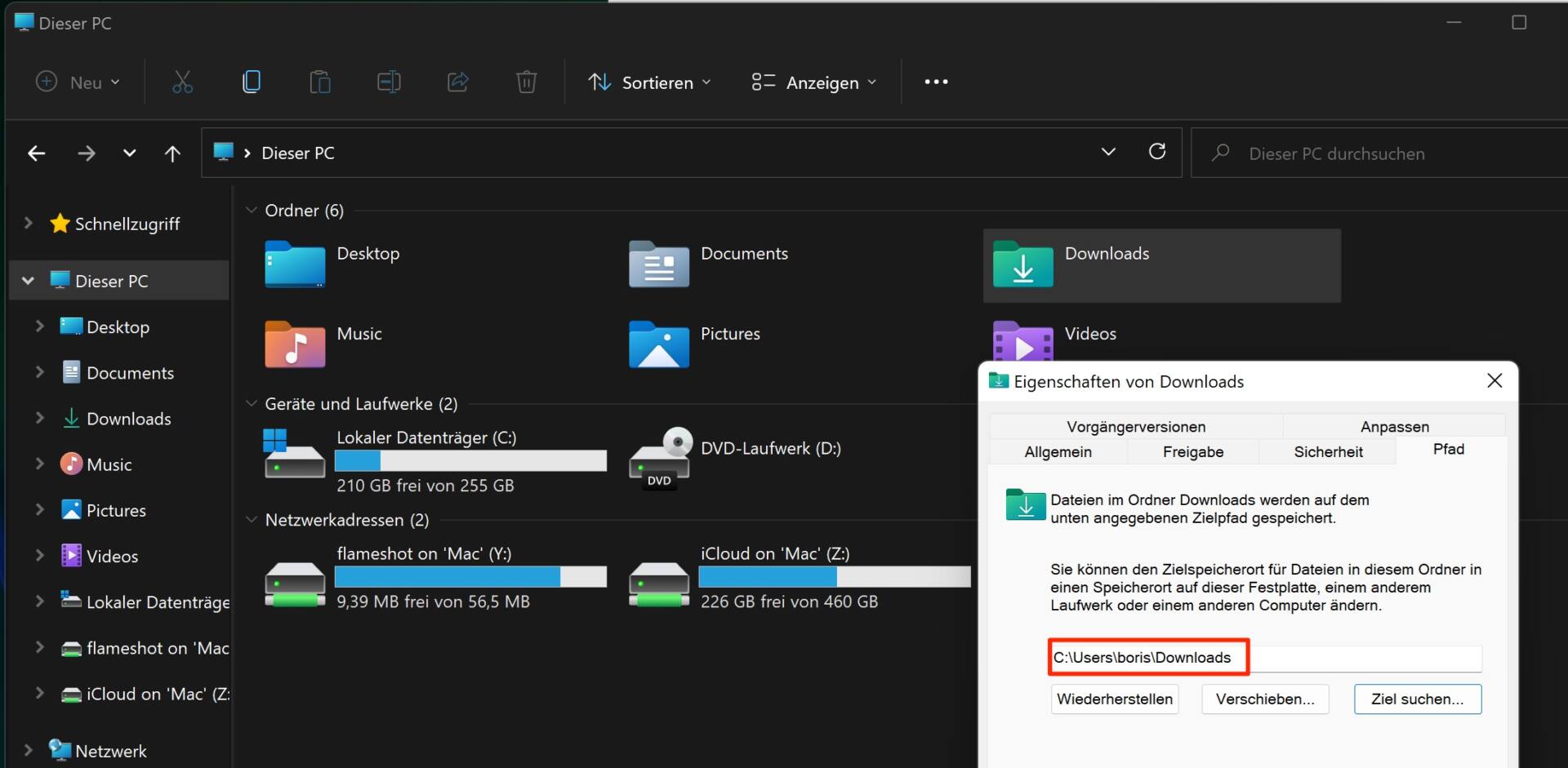 Windows Alle Benutzeordner am richtigen Ort!