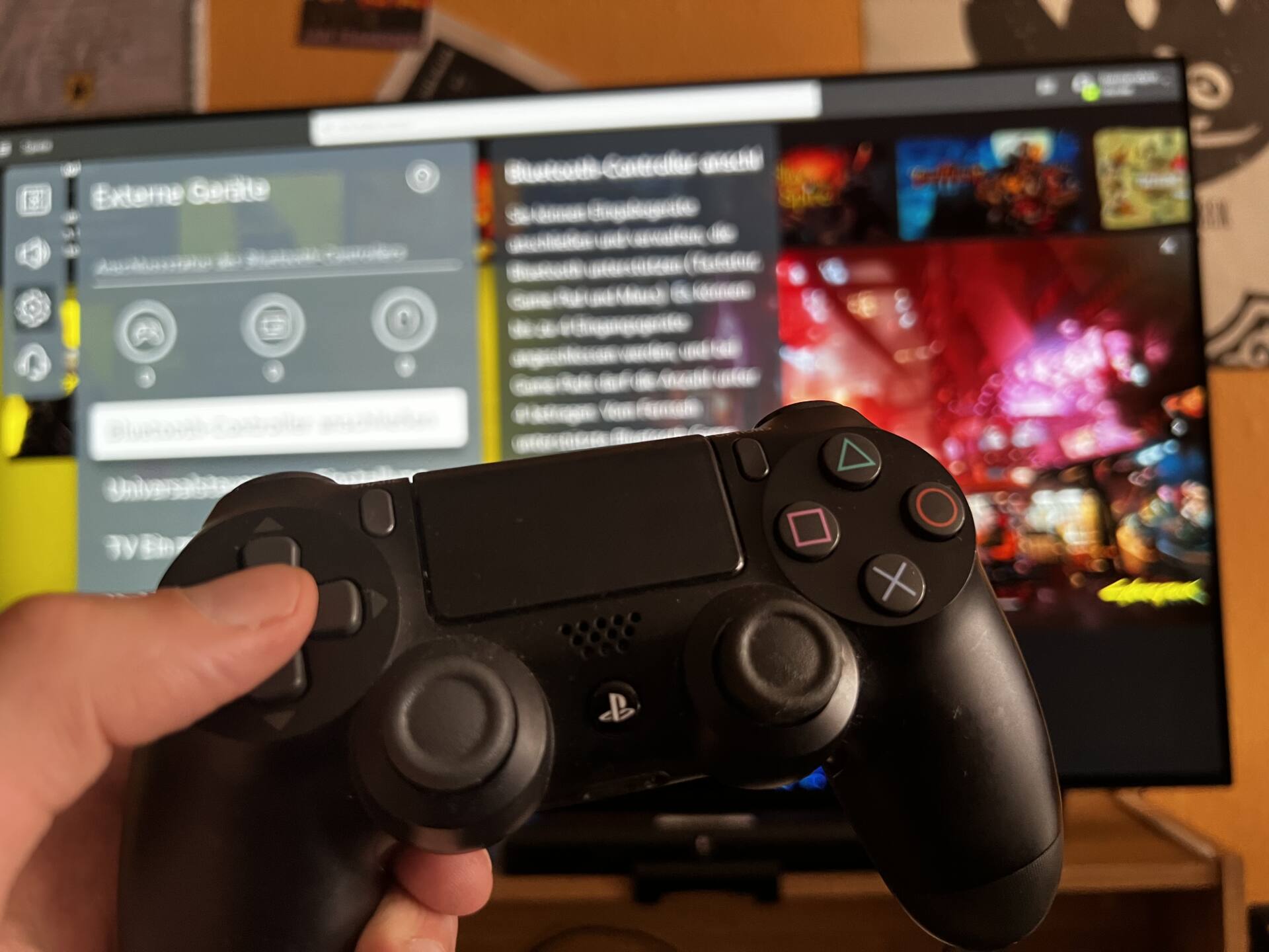 Controle PS4 na TV LG Xcloud via navegador 